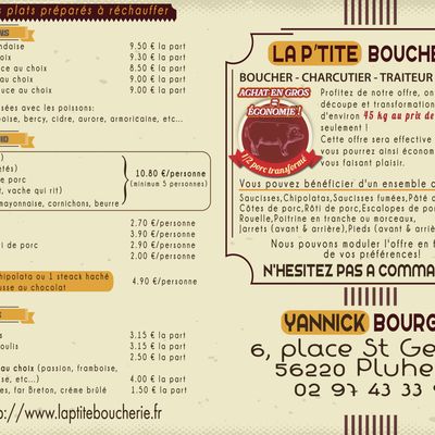 Nouvelle Carte et Menus 2025