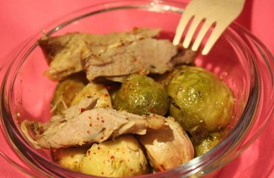 Défi Xérès (just in time) : salade d'agneau aux choux de Bruxelles