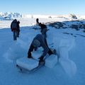 Igloo en construction