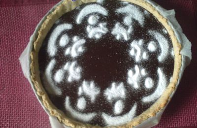 Tarte fondante au bon chocolat noir