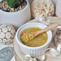 ...Soupe du refuge du Creu de Lachat en Savoie lors d'une sortie raquette en famille... (Bauges, Savoie)