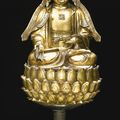 A gilt-bronze figure of Guanyin, Ming dynasty, 16th century
