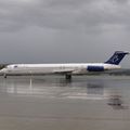 Aéroport Tarbes-Lourdes-Pyrénées: Blue Line: McDonnell Douglas MD-83 (DC-9-83): F-GMLI: MSN 53014/1740.