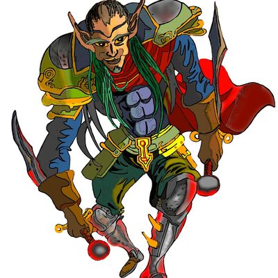 Elfe combattant (Infographie)