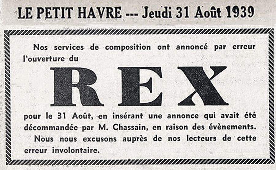 Le Havre Cinéma Gaumont Pathé Lecesne reconstruction Perret star Apollo Grillon Alhambra, Sirius Vox Rex Scala Royal Rio Réau Paris Sainte Adresse Lido  Normandy bombardement 1944.