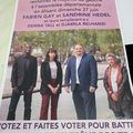 Battre la droite extrême et l'extrême droite, votez Fabien Gay, Sandrine Hedel, Demba Tall, Djamila Belharizi