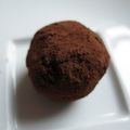 Truffes au chocolat noir