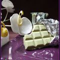 Tablette de chocolat au thé matcha et pistaches pour le JEU AVC# 20