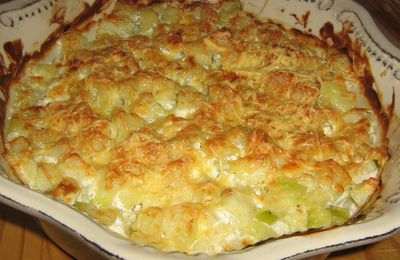 Gratin de courgettes au chèvre frais