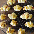 Croissants saumon fromage ail et fines herbes