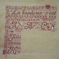 "La Broderie, c'est tout un art"