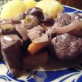 Sauté de dinde bourguignon