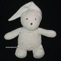 Doudou peluche ours gris blanc Catimini 