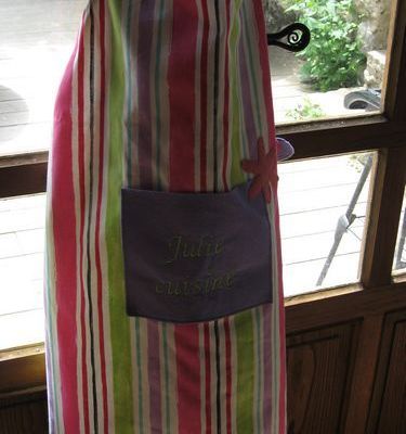 Un tablier haut en couleurs!!