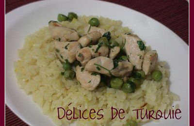 Poulet et riz au safran - Safron Pilav