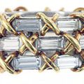 A diamond, gold and platinum ring, by Tiffany & co, Schlumberger
