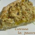  Pfirsich Rosmarin Focaccia mit Roquefort