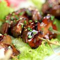 Yakitori de foies de volaille