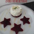 ENTREE CHEVRE-BETTERAVE