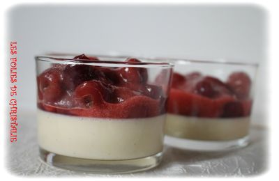 Bavaroise vanille cerises