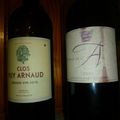 Castillon-Côtes de Bordeaux : Domaine de l'A 2005, et Clos Puy Arnaud 2010