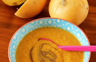 Velouté au navet boule d'or et au maïs