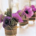 mariage mauve violet champetre