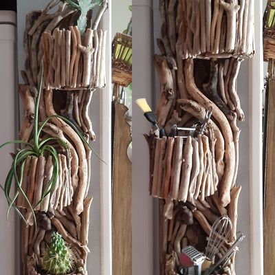 SUPPORT EN BOIS FLOTTE