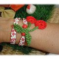 Atelier bijoux au crochet : bracelet liberty et cerises