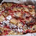 Clafoutis rhubarbe et groseille