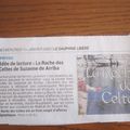 UN ARTICLE SYMPA PARU DANS LE DAUPHINE LIBERE LE PREMIER JANVIER