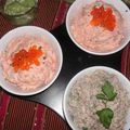 Apéritif dinatoire part 1 : rillettes de saumon et tartare de sardines