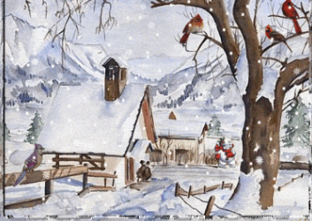 La magie de Noël sous les toits.=> =>.........=> => avec des combles féeriques....