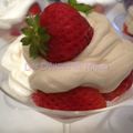 Verrines de fraises et mousse de mascarpone