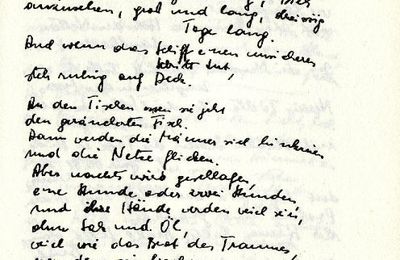 UN MANUSCRIT DE INGEBORG BACHMANN