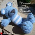 Serial Crocheteuse 181 : un ourson au crochet "gordini" libre et bien dans sa nouvelle peau