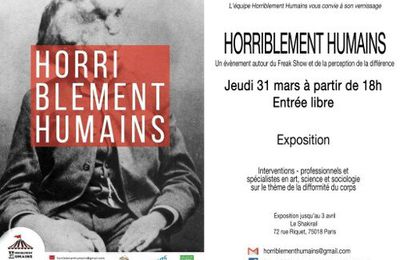 Ateliers pour enfants : Horriblement Humains