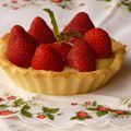 La petite tarte aux fraises à la crème pâtissière