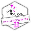 4enScrap ... Invitation à créer pour la 4ème bougie !