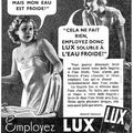 Publicité d'autrefois : Lux