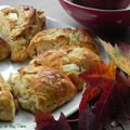 Scones aux pommes et au miel, sans gluten