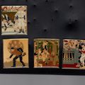 Norman Rockwell's paintings in baseball pins.