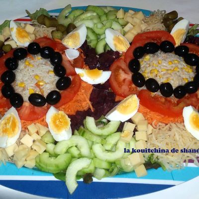 idées de présentation de salades composées