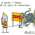 INSEE, recession , 2009 et vie en rose.