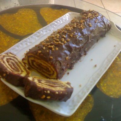 Roulé au praliné