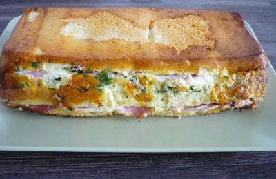 Croque monsieur façon cake