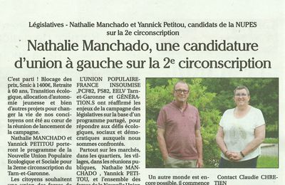 Castelsarrasin : les candidats NUPES