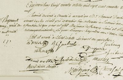 Le 24 octobre 1789 à Mamers : rappel à l'ordre d'un membre du comité de sureté.