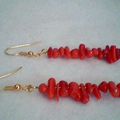 BOUCLES D'OREILLES "MER DE CORAIL"