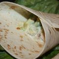 Wraps au thon et à l'avocat